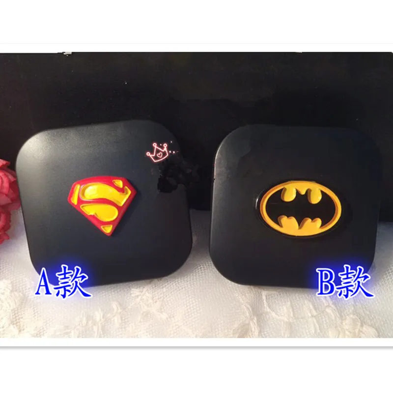 LIUSVENTINA Hot Portable DIY Resin Cute Batman Superman Contact Lens Case with Mirror for Color Lenses Gift for Girls
LIUSVENTINA Hot Portable DIY Resin Cute Batman Superman Contact Lens Case with Mirror for Color Lenses Gift for Girls