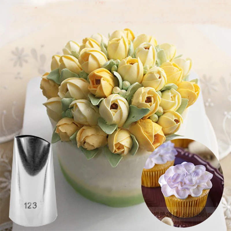 #123 Tulip Stainless Steel Flower Icing Piping Nozzles Pastry Tips Fondant Cup Cake Baking Tool KH109
#123 Tulip Stainless Steel Flower Icing Piping Nozzles Pastry Tips Fondant Cup Cake Baking Tool KH109