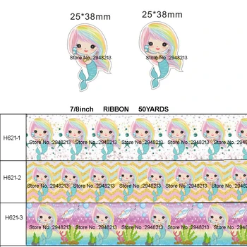 printed cartoon Cute mermaid grosgrain ribbon and resin sets 7/8inch 50yard ribbon and 50pcs resin 1sets REB379
printed cartoon Cute mermaid grosgrain ribbon and resin sets 7/8inch 50yard ribbon and 50pcs resin 1sets REB379