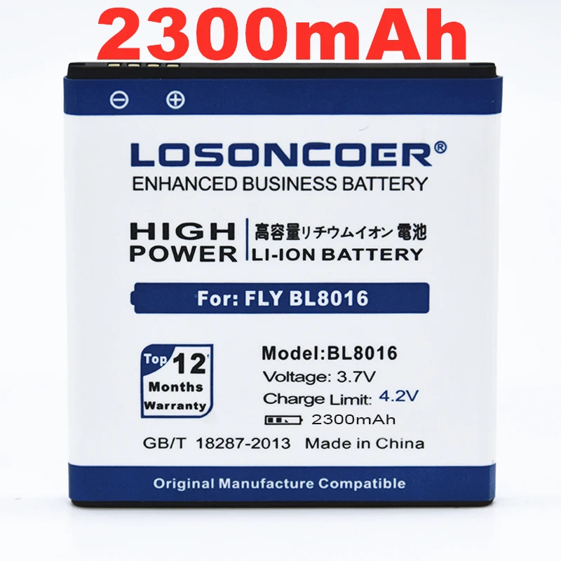 100% Original LOSONCOER 2300mAh BL8016 BL 8016 BL-8016 Batteries For FLY BL8016 Smart Phone Battery+Quick Arrive
100% Original LOSONCOER 2300mAh BL8016 BL 8016 BL-8016 Batteries For FLY BL8016 Smart Phone Battery+Quick Arrive