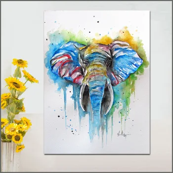 large size Printing Color Elephant Canvas Print Wall art Home Decor Living Room Modern Canvas Print Paintings no frames WLONG
large size Printing Color Elephant Canvas Print Wall art Home Decor Living Room Modern Canvas Print Paintings no frames WLONG