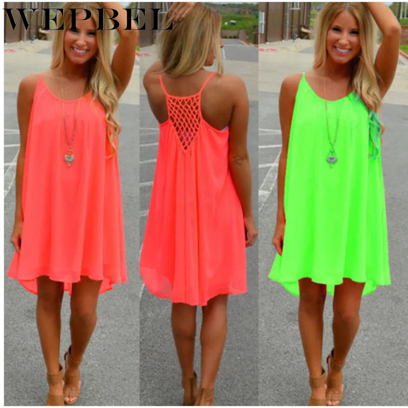 WEPBEL Women's Summer Fashion Casual Sleeveless Evening Party Beach Mini Soild Color Dress Short Mini Dress Plus Size S-5XL
WEPBEL Women's Summer Fashion Casual Sleeveless Evening Party Beach Mini Soild Color Dress Short Mini Dress Plus Size S-5XL