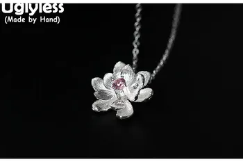 Uglyless Real S 925 Sterling Silver Ethnic Lotus Necklaces with Chains Women Romantic Floral Pendant Jewelry Pink Crystal Bijoux
Uglyless Real S 925 Sterling Silver Ethnic Lotus Necklaces with Chains Women Romantic Floral Pendant Jewelry Pink Crystal Bijoux