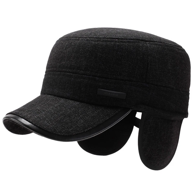HT2063 Autumn Winter Baseball Caps for Men Flat Top Men Military Army Caps Warm Wool Baseball Hats Men Earflap Dad Hats for Men
HT2063 Autumn Winter Baseball Caps for Men Flat Top Men Military Army Caps Warm Wool Baseball Hats Men Earflap Dad Hats for Men