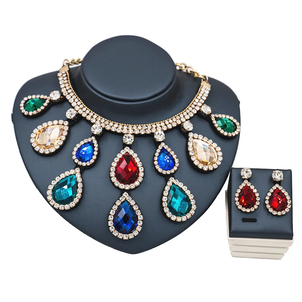 2017 Free Shipping 12 Colors Women Necklace Jewelry Set Nigerian Wedding African Party Jewellery Set
2017 Free Shipping 12 Colors Women Necklace Jewelry Set Nigerian Wedding African Party Jewellery Set