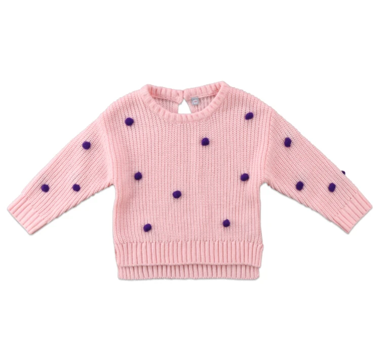 US STOCK Toddler Baby Kids Girls Blouses Shirts Long Sleeve knitting Pullover Tops purple balls striped winter Shirts Blous
US STOCK Toddler Baby Kids Girls Blouses Shirts Long Sleeve knitting Pullover Tops purple balls striped winter Shirts Blous