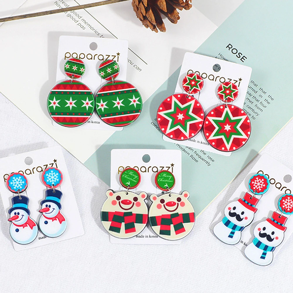 Christmas Jewelry Accessories Earrings Cute Santa Claus Snowman Lovely Tree Bell Romantic Christmas Gifts for Women Girls Kids
Christmas Jewelry Accessories Earrings Cute Santa Claus Snowman Lovely Tree Bell Romantic Christmas Gifts for Women Girls Kids