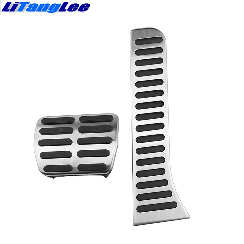 LitangLee Car Accelerator Pedal Pad Cover Sport Racing Design For Audi Q3 8U 2011-2018 AT MT RHD Foot Throttle Pedal Cover (1)
