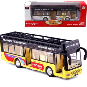 1:32 convertible sightseeing double-decker bus children simulation alloy sound and light pull back city bus model toy
1:32 convertible sightseeing double-decker bus children simulation alloy sound and light pull back city bus model toy