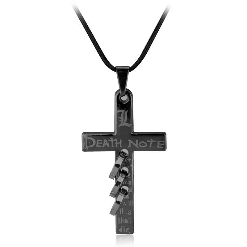 MQCHUN Hot Anime Death Note Black Metal Necklace Cross Logo Pendant Cosplay Accessories Jewelry-30
MQCHUN Hot Anime Death Note Black Metal Necklace Cross Logo Pendant Cosplay Accessories Jewelry-30