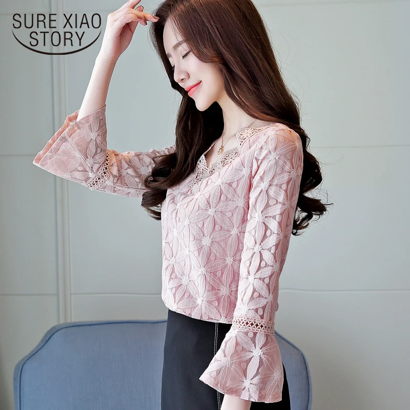 2018 fashion women blouses floral flare sleeve bottoming chiffon blouse lady sweet Korean stylish pink top women blusa 0901 40
2018 fashion women blouses floral flare sleeve bottoming chiffon blouse lady sweet Korean stylish pink top women blusa 0901 40