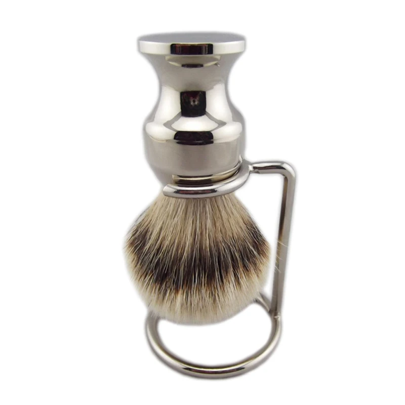 Knot Size 22mm Silvertip Badger Hiar Shaving Beard Brush Stainless Handle with Metal Stand Holder
Knot Size 22mm Silvertip Badger Hiar Shaving Beard Brush Stainless Handle with Metal Stand Holder