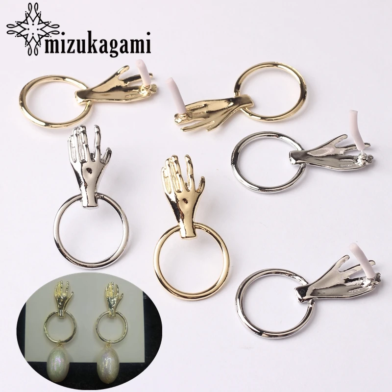 Zinc Alloy Golden Silver Round Base Earrings Connector Charms 21*41mm 6pcs/lot For DIY Drop Earrings Jewelry Making Accessories
Zinc Alloy Golden Silver Round Base Earrings Connector Charms 21*41mm 6pcs/lot For DIY Drop Earrings Jewelry Making Accessories