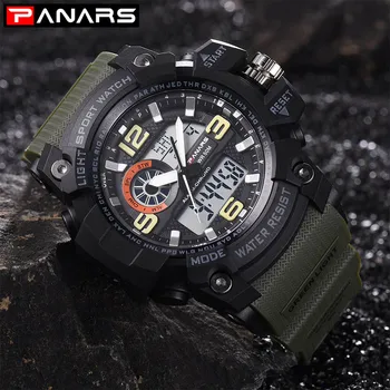 2018 PANARS Military Digital-watch Men's G Style Fashion Sports S Shock Army Watch LED Electronic Digital Wrist Watches for Men
2018 PANARS Military Digital-watch Men's G Style Fashion Sports S Shock Army Watch LED Electronic Digital Wrist Watches for Men