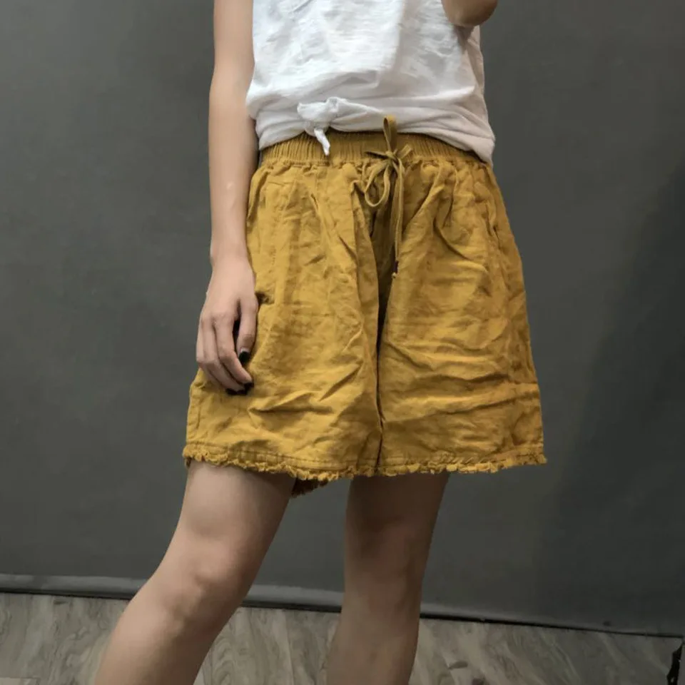 Women Summer Plus Size Solid Color Elastic Waist Shorts ladies Loose Vintage Retro Shorts Female Big Size Shorts 2018
Women Summer Plus Size Solid Color Elastic Waist Shorts ladies Loose Vintage Retro Shorts Female Big Size Shorts 2018