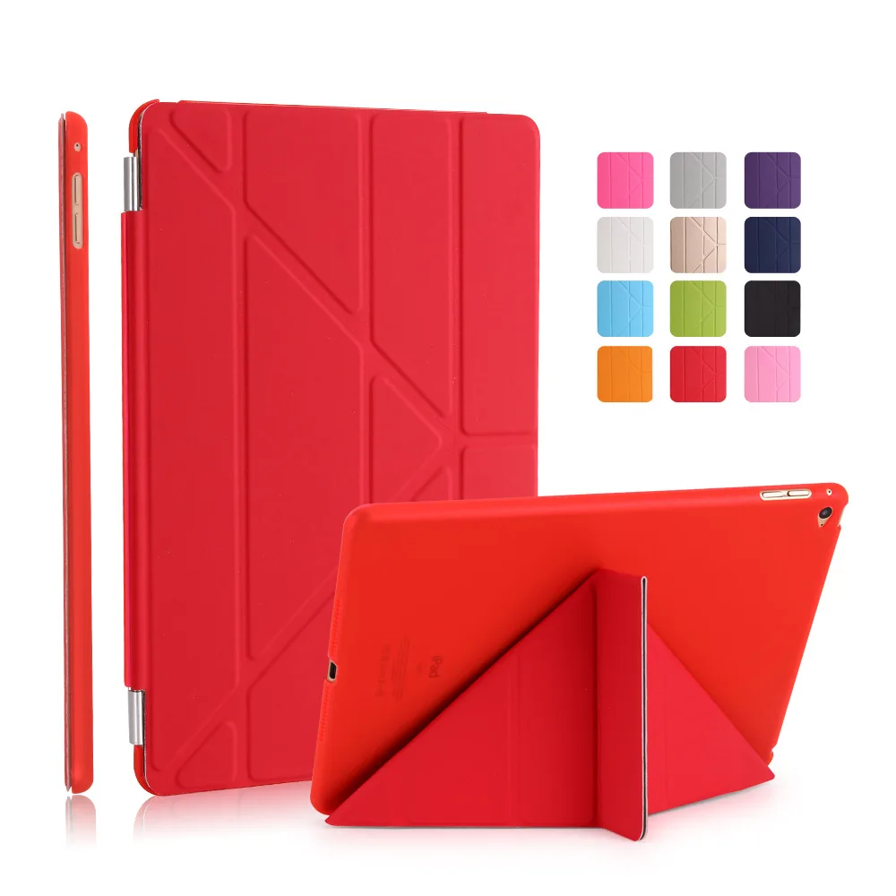 Multi-fold PU Leather Smart Cover for iPad Mini 4 Case For iPad 2 3 4 Case for iPad Mini 4 3 2 1 Case with Silicone Soft Back
Multi-fold PU Leather Smart Cover for iPad Mini 4 Case For iPad 2 3 4 Case for iPad Mini 4 3 2 1 Case with Silicone Soft Back