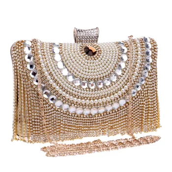Rhinestones Tassel Clutch Diamonds Beaded Metal Evening Bags Chain Shoulder Messenger Purse Evening Bags For Wedding Bag
Rhinestones Tassel Clutch Diamonds Beaded Metal Evening Bags Chain Shoulder Messenger Purse Evening Bags For Wedding Bag