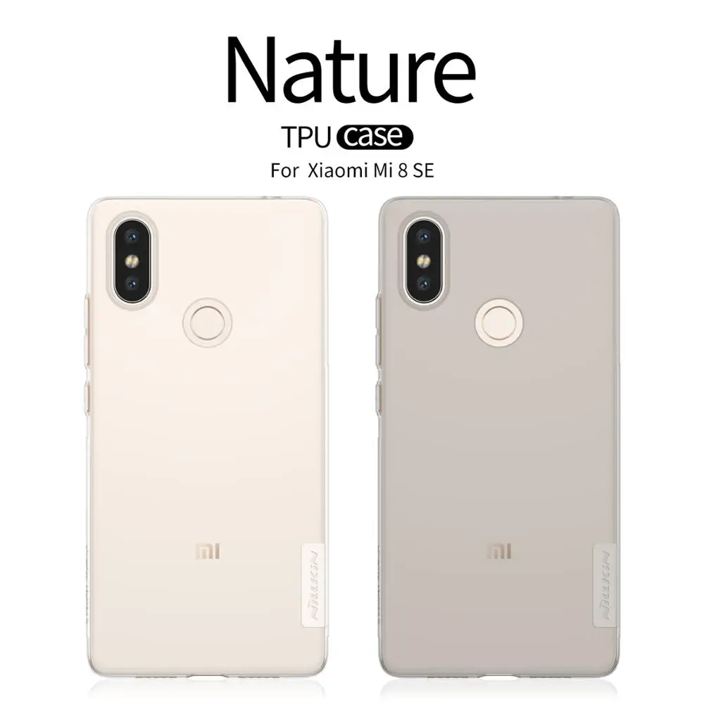 Прозрачный мягкий силиконовый чехол Nillkin из ТПУ для Xiaomi MI 8 SE задняя крышка чехлы
