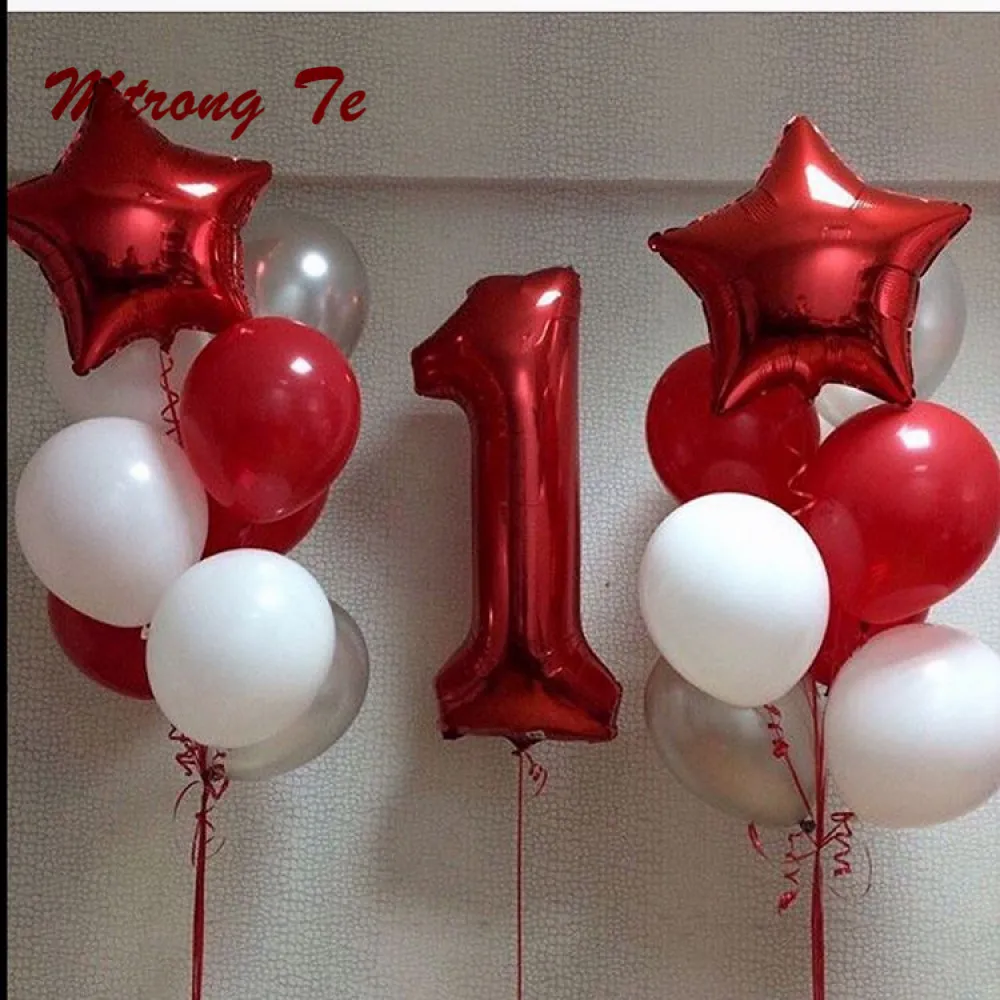 21pcs/lot 40" Red Number 1st Baby Shower Birthday Party Decoration 18" Red Star 10" Latex Air Balloon Helium Globos Supplies
21pcs/lot 40" Red Number 1st Baby Shower Birthday Party Decoration 18" Red Star 10" Latex Air Balloon Helium Globos Supplies