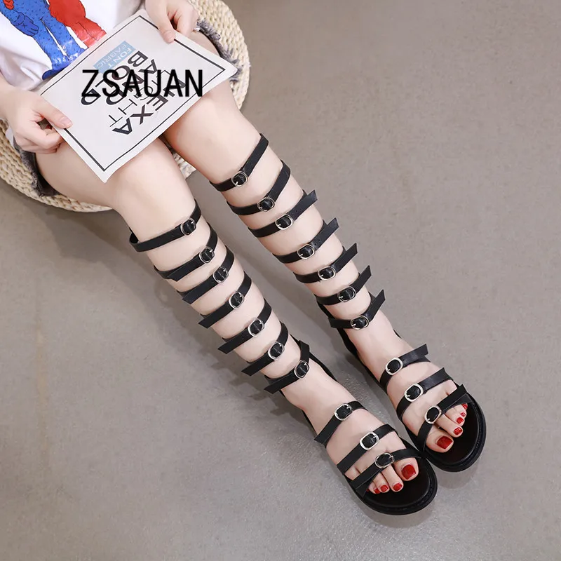 ZSAUAN 2019 Newest Summer Gladiator Sandals Woman Fashion Zipper Buckle Open Toe Knee High Sandals Boots Roman Shoes for Ladies
ZSAUAN 2019 Newest Summer Gladiator Sandals Woman Fashion Zipper Buckle Open Toe Knee High Sandals Boots Roman Shoes for Ladies