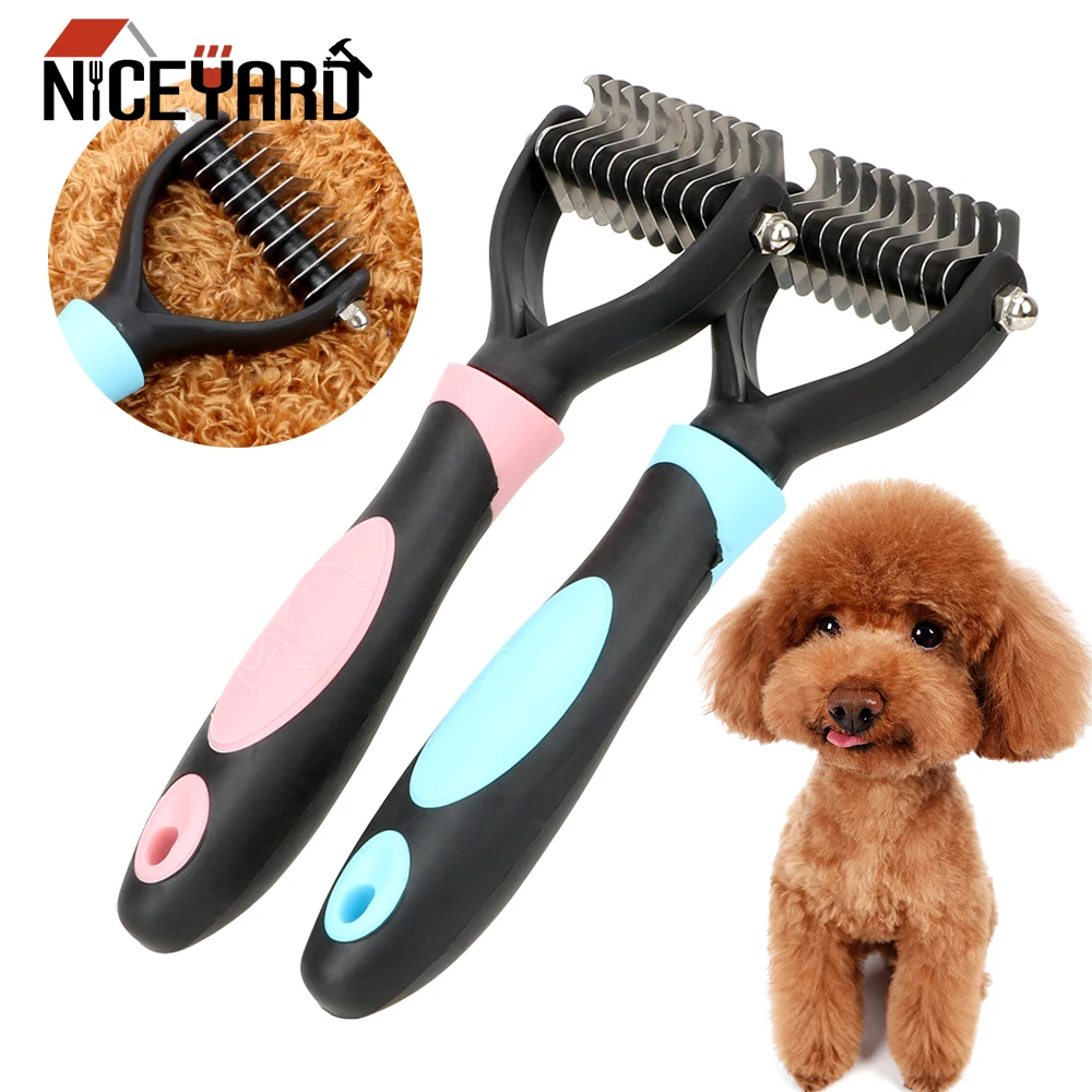 Hair Removal Comb for Dogs Cat Detangler Fur Trimming Dematting Deshedding Brush Grooming Tool For matted Long Hair Curly Pet
Hair Removal Comb for Dogs Cat Detangler Fur Trimming Dematting Deshedding Brush Grooming Tool For matted Long Hair Curly Pet