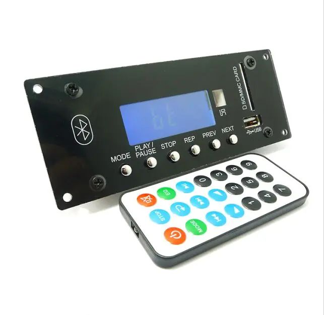 Wireless MP3 Decoding Board 4.0 Bluetooth Receiver Module USB SD Radio APE FLAC WMA FM Remote Decoding Module
Wireless MP3 Decoding Board 4.0 Bluetooth Receiver Module USB SD Radio APE FLAC WMA FM Remote Decoding Module