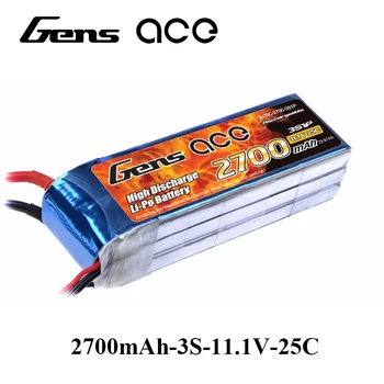 Gens ace Lipo Battery 11.1V 2700mAh Lipo 2S Battery Pack 25C XT60 Plug Batteries for RC Helicopter Crawler Airplane Famous Brand
Gens ace Lipo Battery 11.1V 2700mAh Lipo 2S Battery Pack 25C XT60 Plug Batteries for RC Helicopter Crawler Airplane Famous Brand