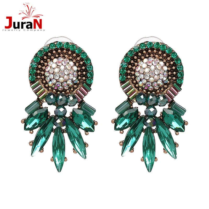 JURAN Women Fashion Rhinestone Stud Earrings 2019 New Arrival Crustal Statement Earrings For Women
JURAN Women Fashion Rhinestone Stud Earrings 2019 New Arrival Crustal Statement Earrings For Women