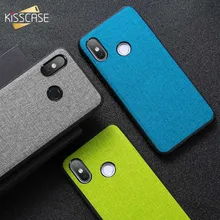 Kisscase 패브릭 천 질감 케이스 xiao mi red mi note 8 7 6 pro pocophone f1 mi 9 se a1 a2 라이트 9 t 레드 mi k20 pro 커버 coque(China)