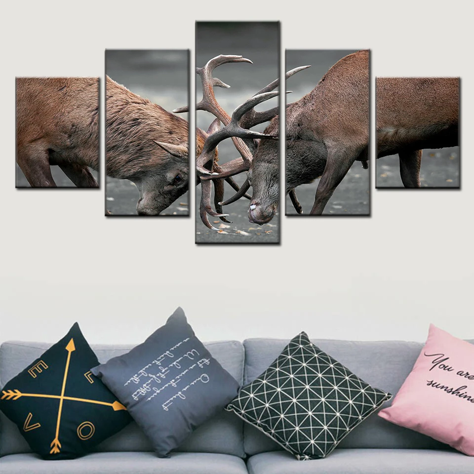 HD print 5 pieces animal antlers deer pictures stag Nordic poster wall art living room home decoration canvas frame
HD print 5 pieces animal antlers deer pictures stag Nordic poster wall art living room home decoration canvas frame
