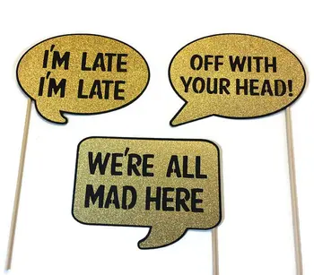 Alice and Wonderland Themed Word Bubbles Birthday Photo Booth props for wedding bridal baby shower New Year party masks
Alice and Wonderland Themed Word Bubbles Birthday Photo Booth props for wedding bridal baby shower New Year party masks