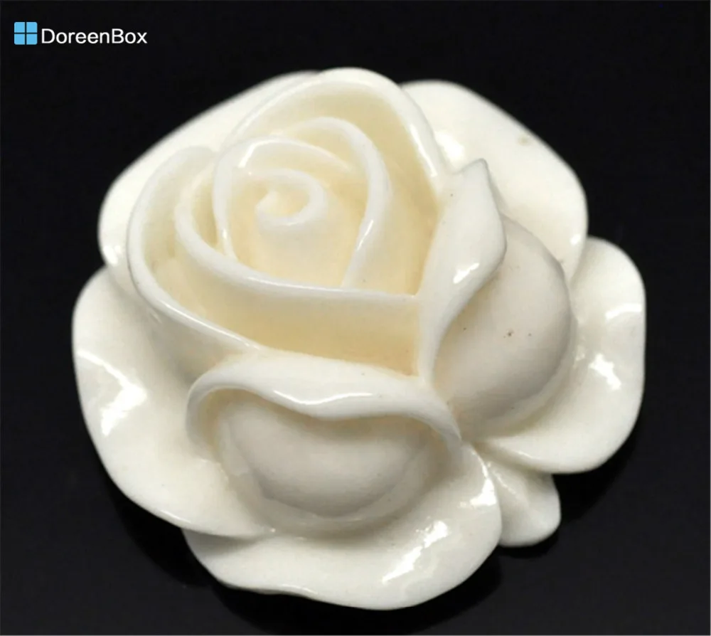 Doreen Box Lovely 20 Ivory Resin Rose Flower Embellishments Jewelry Making Findings 27x27mm (B15636)
Doreen Box Lovely 20 Ivory Resin Rose Flower Embellishments Jewelry Making Findings 27x27mm (B15636)