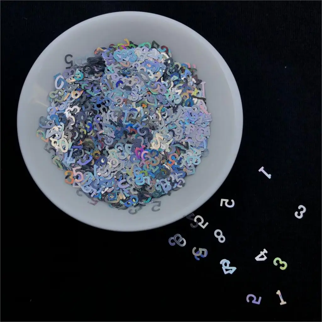 Arabic numerals loose sequins flash mixed nails sequins decorative ornaments nails makeup sequins handmade crystal clay material
Arabic numerals loose sequins flash mixed nails sequins decorative ornaments nails makeup sequins handmade crystal clay material