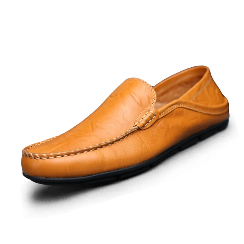 Autumn Spring Men Footwear Split Leather Loafers Size 38-44 Solid Color Slip on Male Casual Driving Shoes
Autumn Spring Men Footwear Split Leather Loafers Size 38-44 Solid Color Slip on Male Casual Driving Shoes