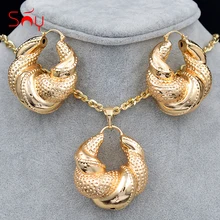 Sunny Jewelry Women Big Jewelry Sets Necklace Earrings Pendant Romantic Geometric Jewelry For Wedding Copper Jewelry Findings Sunny Jewelry Women Big Jewelry Sets Necklace Earrings Pendant Romantic Geometric Jewelry For Wedding Copper Jewelry Findings