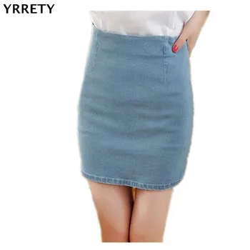 YRRETY Hot selling Summer Women Solid Color Skirts High Waist Mini Pencil Denim Skirts Hip Package Skirts Elastic Slim Skirt
YRRETY Hot selling Summer Women Solid Color Skirts High Waist Mini Pencil Denim Skirts Hip Package Skirts Elastic Slim Skirt