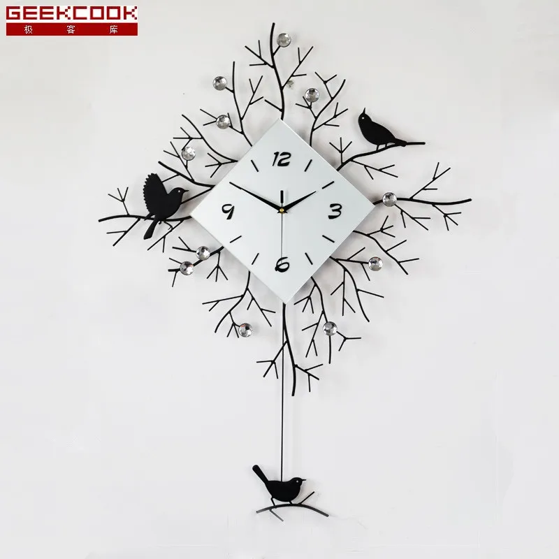 Branch Birds Wall Clock Modern Design Home Decoration Wall Watch Living Room/Bedroom Mute Clock Wall Creative Digital Clocks
Branch Birds Wall Clock Modern Design Home Decoration Wall Watch Living Room/Bedroom Mute Clock Wall Creative Digital Clocks