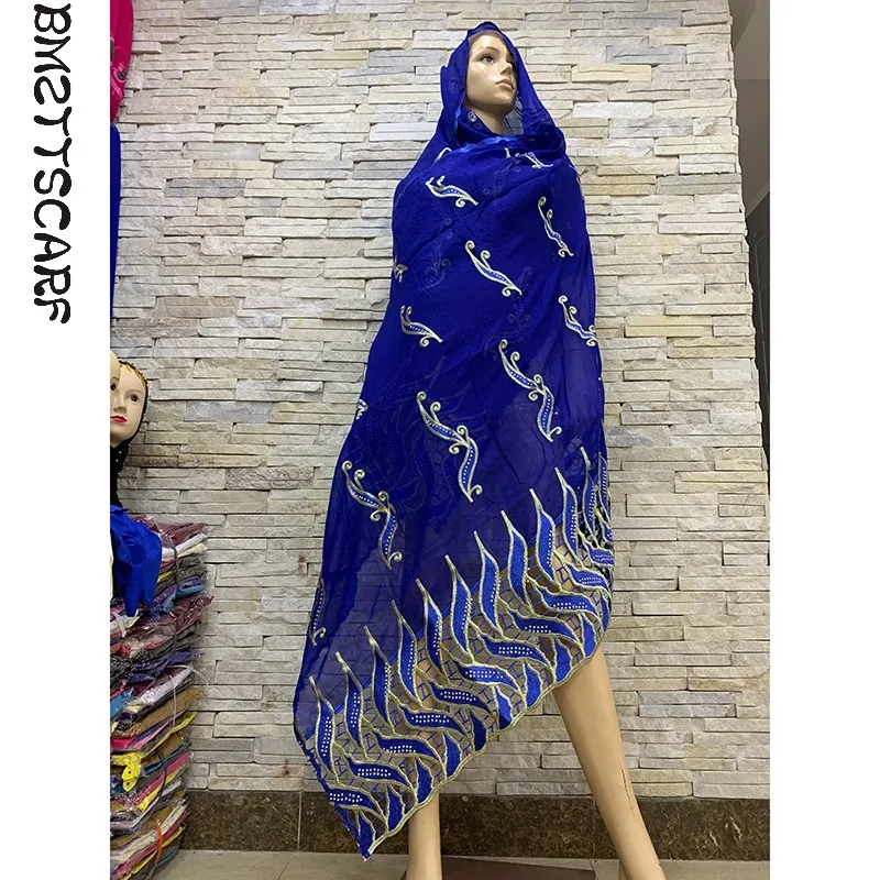 Real Shot ! New African Women Scarf Muslim Embroidered Women High Quality Heavy Cotton Scarf for Shawls Wraps BM812
Real Shot ! New African Women Scarf Muslim Embroidered Women High Quality Heavy Cotton Scarf for Shawls Wraps BM812