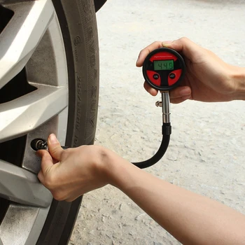 Digital Car Tire Pressure Inflator Gauge LCD Display LED Backlight Vehicle Tester Inflation Monitoring Alarm System Car Security 
Digital Car Tire Pressure Inflator Gauge LCD Display LED Backlight Vehicle Tester Inflation Monitoring Alarm System Car Security