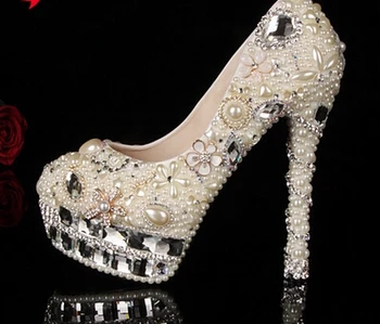 Supreme love pearl diamond wedding shoe bride shoes slipper single high heels for women shoes waterproof dress Formal Shoes
Supreme love pearl diamond wedding shoe bride shoes slipper single high heels for women shoes waterproof dress Formal Shoes