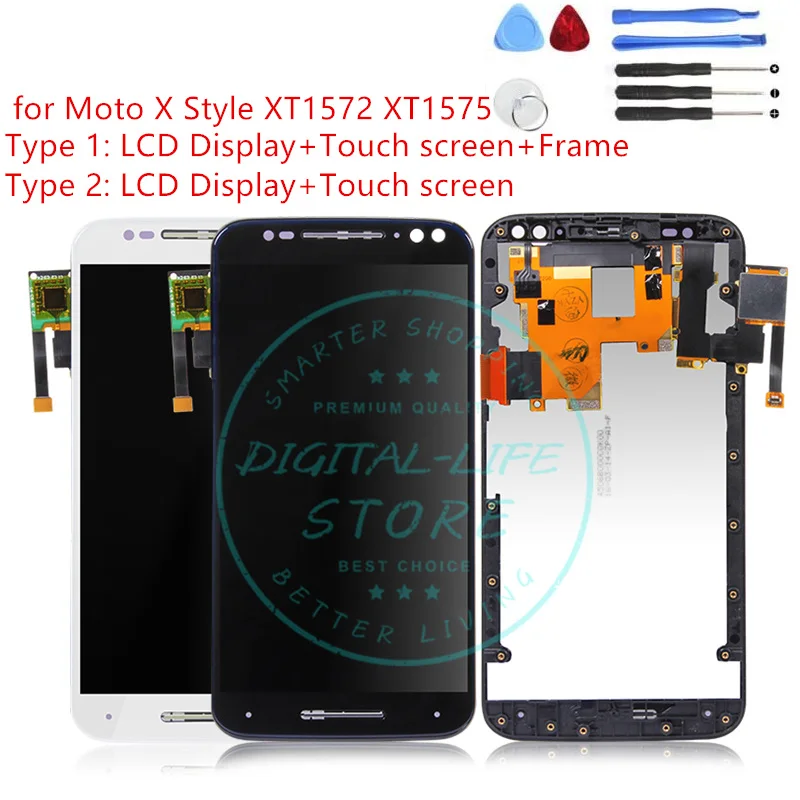 ЖК дисплей с дигитайзером для Motorola Moto X Style XT1572 XT1575 Сменные запасные части|xt1575 lcd|lcd