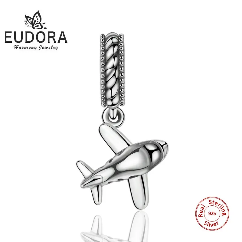 EUDORA 925 Sterling Silver Aviation Aircraft Charms Fit Bracelet & Bangles Plane Necklace Jewelry DIY Jewelry Making Gift Z035
EUDORA 925 Sterling Silver Aviation Aircraft Charms Fit Bracelet & Bangles Plane Necklace Jewelry DIY Jewelry Making Gift Z035