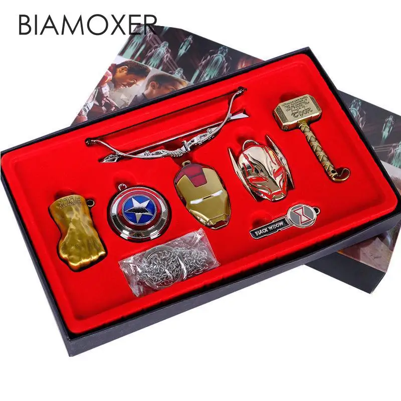 Biamoxer Avengers 3 Thanos Infinity glove Captain America weapon Cosplay Small Ornaments Boxed full Set Gift Cosplay Props
Biamoxer Avengers 3 Thanos Infinity glove Captain America weapon Cosplay Small Ornaments Boxed full Set Gift Cosplay Props