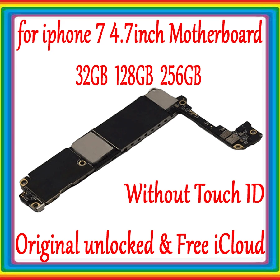For iphone 7 Original unlocked Motherboard without Touch ID,NO iCloud for iphone 7 Mainboard 32GB 128GB 256GB Good Tested Plate
For iphone 7 Original unlocked Motherboard without Touch ID,NO iCloud for iphone 7 Mainboard 32GB 128GB 256GB Good Tested Plate