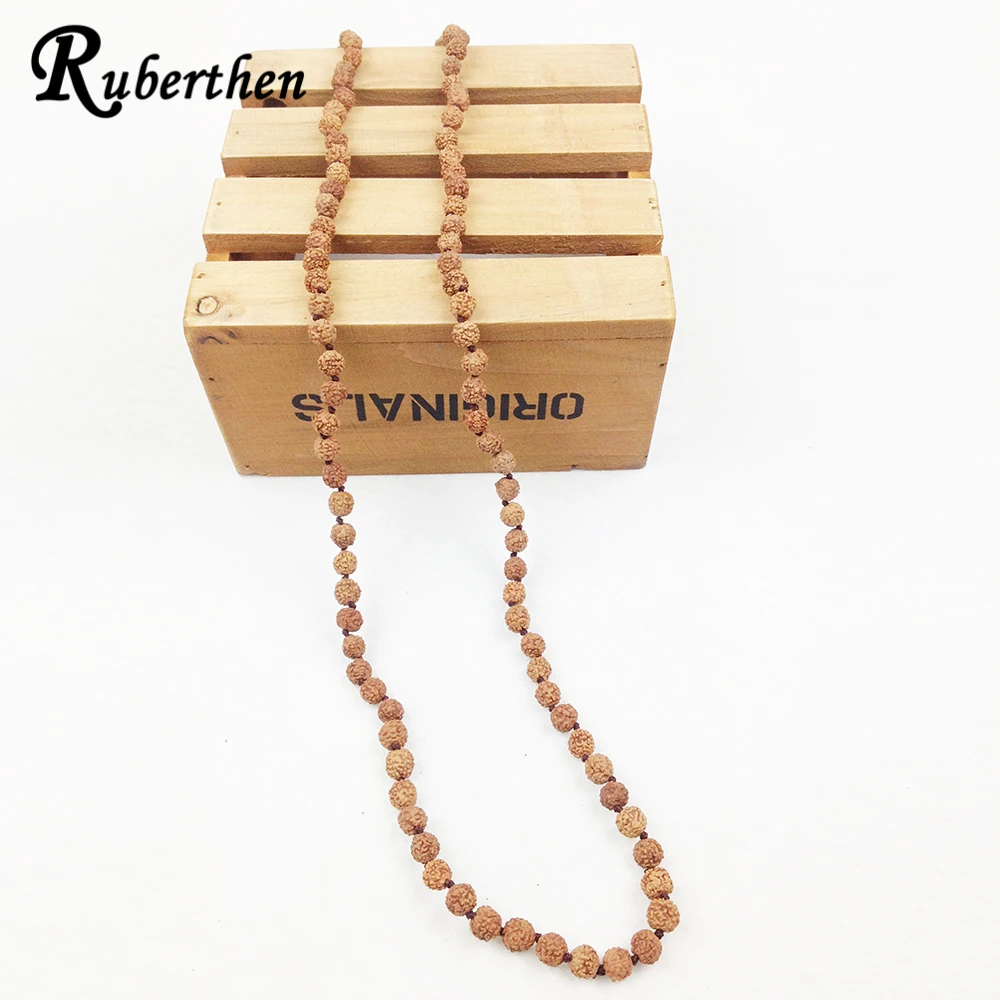 Ruberthen Hot Sale Fashion Wholesale Rudraksha Mala Hand Knotted Necklace Fashion Yoga Necklaces Healthy Jewelry For Women
Ruberthen Hot Sale Fashion Wholesale Rudraksha Mala Hand Knotted Necklace Fashion Yoga Necklaces Healthy Jewelry For Women