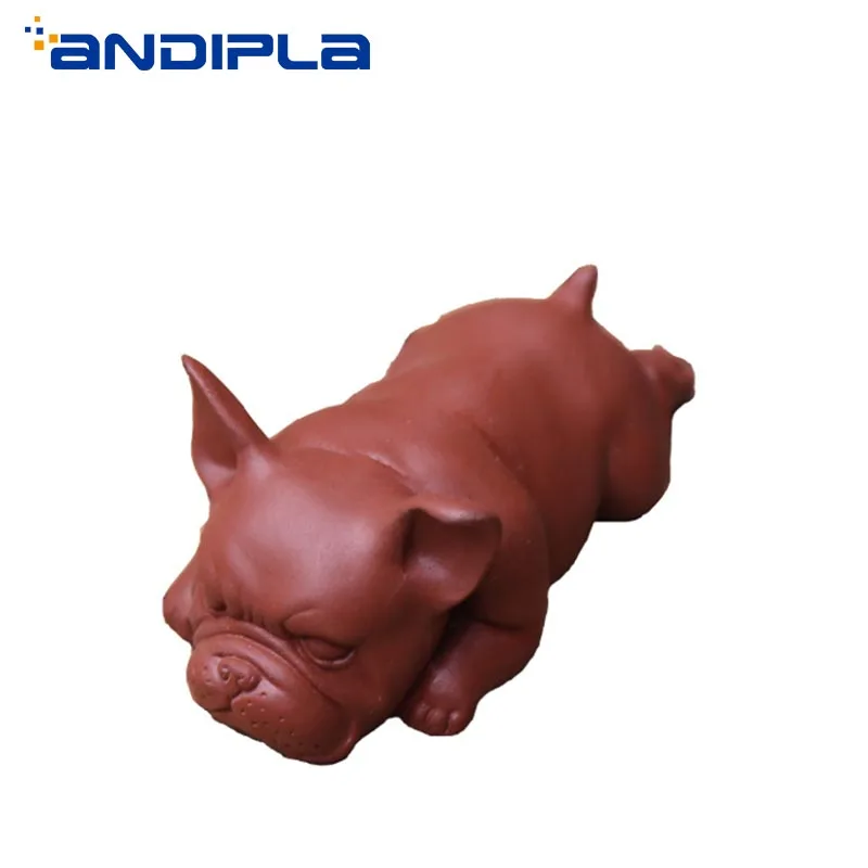 Yixing Purple Clay Tea Pets Pig Zisha Tea Accessories Tea Sets Decorations Style B
