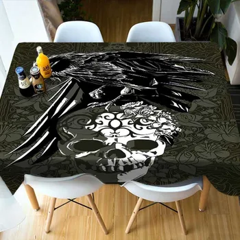 Meijuner New Arrival Halloween Tablecloth Skull Spider Pattern Printed Polyester Table Cover for Home Dining table Decor Black
Meijuner New Arrival Halloween Tablecloth Skull Spider Pattern Printed Polyester Table Cover for Home Dining table Decor Black