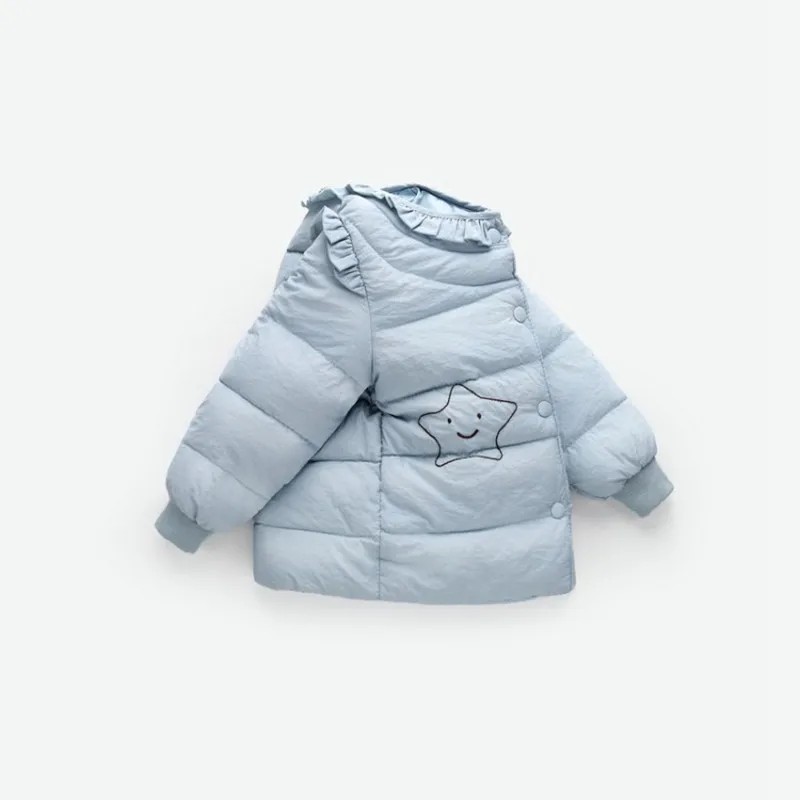 CROAL CHERIE Ruffle Kids Girls Winter Jacket And Coats Warm Princess Winter Parkas Thicken Children Clothing Snowsuit 80-130cm (5)