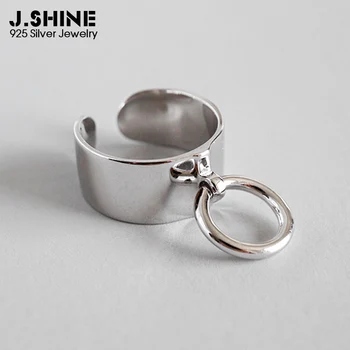JShine S925 Sterling Silver Fashion Woman Minimalist Glossy Circle Pendant Open Cuff Ring Wide Finger Adjustable Rings for Women
JShine S925 Sterling Silver Fashion Woman Minimalist Glossy Circle Pendant Open Cuff Ring Wide Finger Adjustable Rings for Women