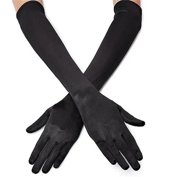 Classic Adult Black White Red Gray Skin Opera / Elbow / Pulse Stretch Satin Finger Long Gloves Flapper Gloves Matching Costume
Classic Adult Black White Red Gray Skin Opera / Elbow / Pulse Stretch Satin Finger Long Gloves Flapper Gloves Matching Costume